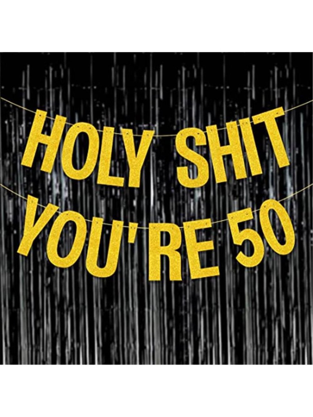 Funny 50th Birthday Banner Pre Strung Over The Hill Party Decorations